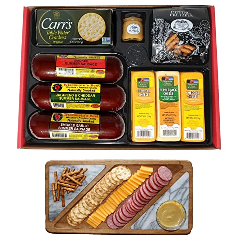 Ultimate Gift Basket with Features Smoked Summer Sausages, 100