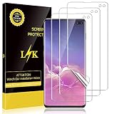 LK [3 Pack] Screen Protector for Samsung Galaxy S10 Plus / S10+ Flexible Film HD Clear, Case-Friendly, Bubble-Free
