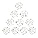 WEBSUN Shower Drain Hair Catcher 10 Pack with EXTRA 2PC Snake Hair Drain Clog Remover - Never Clean a Clogged Drain Again