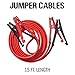 Always Prepared 15 ft 4 Gauge Jumper Cables with Carry Bag- Premium Heavy Duty Jumper Cables & Roadside Assistance Auto Emergency Kit - Exclusive Roadside Assistance Booster Cables 400 AMP