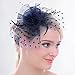 Fascinators Sinamay Hats for Women for Tea Party Kentucky, Navy, Size Medium