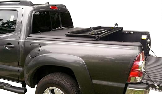 Amazon Com Maxmate Soft Tri Fold Truck Bed Tonneau Cover Compatible With 2005 2015 Toyota Tacoma Fleetside 5 Bed Automotive
