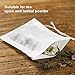 Loose Leaf Tea Bags - SAMOFU 300pcs Disposable Tea Filter Bags, Loose Leaf Tea-Infuser, Safety and Food Grade Drawstring Tea-Bags