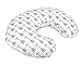 Org Store Premium Nursing Pillow Cover | Slipcover for Breastfeeding Pillows (White w/Gray Arrows)