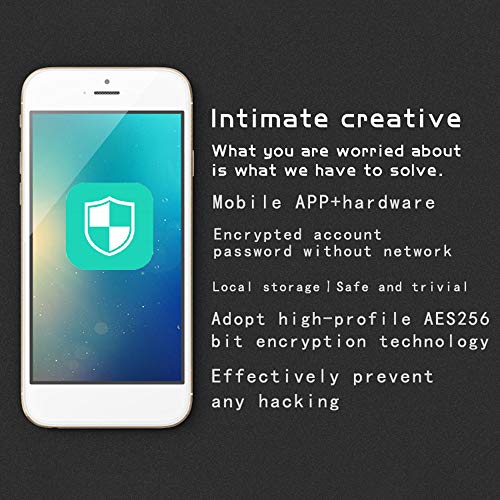 Festnight TD306 Mobile Phone Privacy Notebook Mobile Phone Password Security Manager Hardware Notepad Security Shield Anti-Loss Device - Thumbnail 3