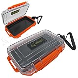 Scuba Choice Scuba Diving Dive Waterproof Orange Dry Box Case Container with Lanyard