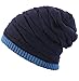 Novawo Men's Knit Thicken and Fleece Lining Beanie Hat Winter Slouchy Warm Cap