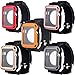 PEYOU Compatible for Apple Watch Band 38mm with Case, [5 Colors Cases for Free] Full Armor Shockproof Rugged Protective Case with Strap Band Compatible for Apple iWatch 38mm Series 3/2/1