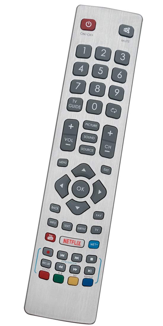 ALLIMITY Remote Control Fit for TV LC-32FI5342E LC-32FI5442E LC-32HI5232E LC-32HI5432E LC-40FI5242E LC-40FI5442E LC-49FI5242E LC-49FI5542E LC-32FI5242E LC-40UG7252K LC-40UI7352E LC-43CFG6002E