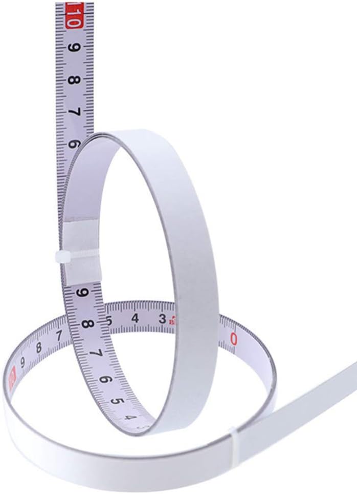 iplusmile 1m Self Adhesive Steel Tape,Metric Scale Miter Track Tape Saw Steel Ruler for Measuring Woodworking (Right to Left) - Image 3
