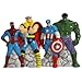 Westland Giftware Magnetic Ceramic Salt and Pepper Shaker Set, 4-Inch, Marvel Superheroes, Set of 2