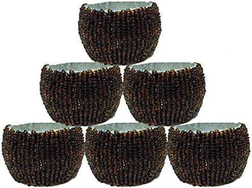 Vishal India Craft Napkin Ring/Napkin Organiser Set Of 6
