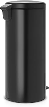 Brabantia NewIcon Pedal Bin 30L Matt Black Soft Closure with Inner Bucket view 3