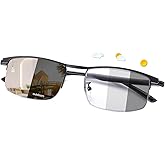 MIRYEA Photochromic Blue Light Blocking Glasses UV400 Sunglasses Anti Eyestrain Computer Gaming Blue Light Screen Blocker Eyeglasses Clear to Gray Lens Anti Glare Eye Protection Eyewear for Men Women