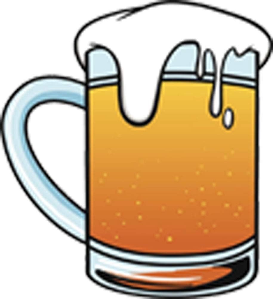 Amazon Com Large Lager Beer Mug Cartoon 2 Vinyl Decal Sticker 12 Tall Arts Crafts Sewing