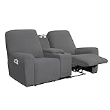 Easy-Going Stretch Recliner Loveseat Cover with