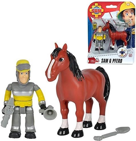Fireman Sam - Figures Set - Animal Rescue Sam &amp; Horse by Dickie-Spielzeug