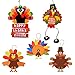 Turkey Craft Kits Thanksgiving & Autumn |Thankful Turkey Making Kit |DIY Festive Fall Thanksgiving Party Game |Door Hanging Ornament Decoration Supplies for Kids and Adults (5 Set Hanging)