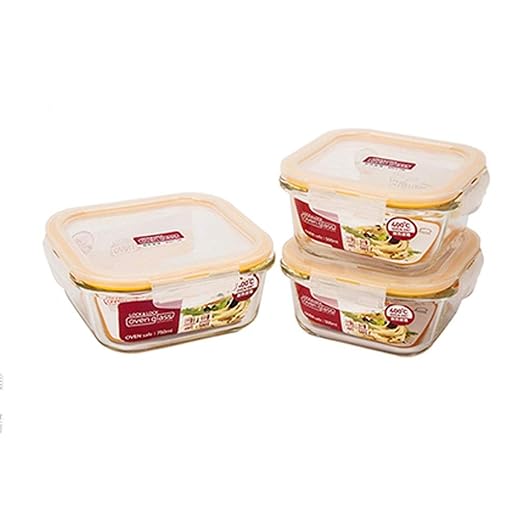 Fangfang Contenedor de Fiambrera de Vidrio separada, Horno de ...