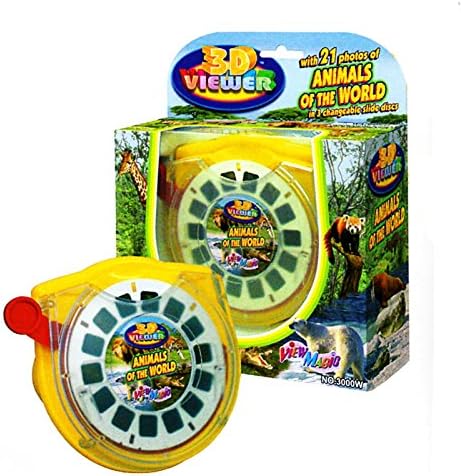 3D Viewer ANIMALS of the World Gift Set Box Stereo Zoo Safari Viewmaster 3 Reels