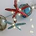 VSL#3 Starfish String Lights Battery Operated Build-in Timer LED String of Lights Warm White for Beach Party Decorative Fairy Lights 20 LEDs Flexible Copper Wire Novelty Lights for Christmas(STF)