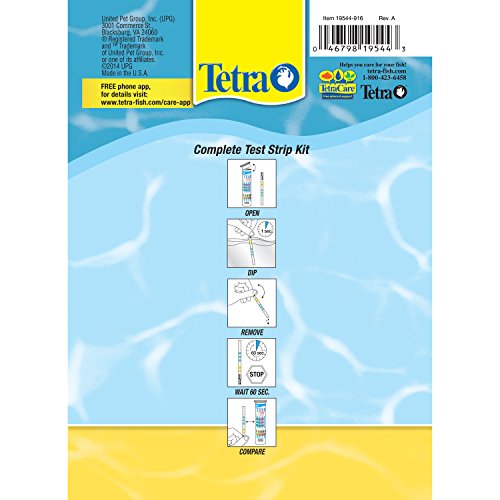 Tetra EasyStrips Complete Kit 25, 6 in1 Testing Strips and 25 Ammonia