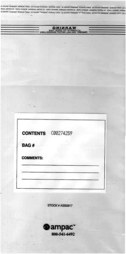 ASB0917, KeepSafe Secure, 25 Pound Coin Hopper, Token Tray Bag 12-Count