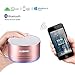 NUBWO Portable Bluetooth Speaker with Mic/Speakerphone,AUX Line,Memory Card Playback Smartphones for Apple/Android Phone (Rose Gold)