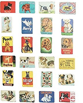 MISWEE 24-pcs magnetic fridge magnets refrigerator sticker home decoration accessories magnet paste arts crafts (dog)