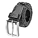 Falari Men's Braided Belt 100% Genuine Leather Black 38-40 9005-BK-L