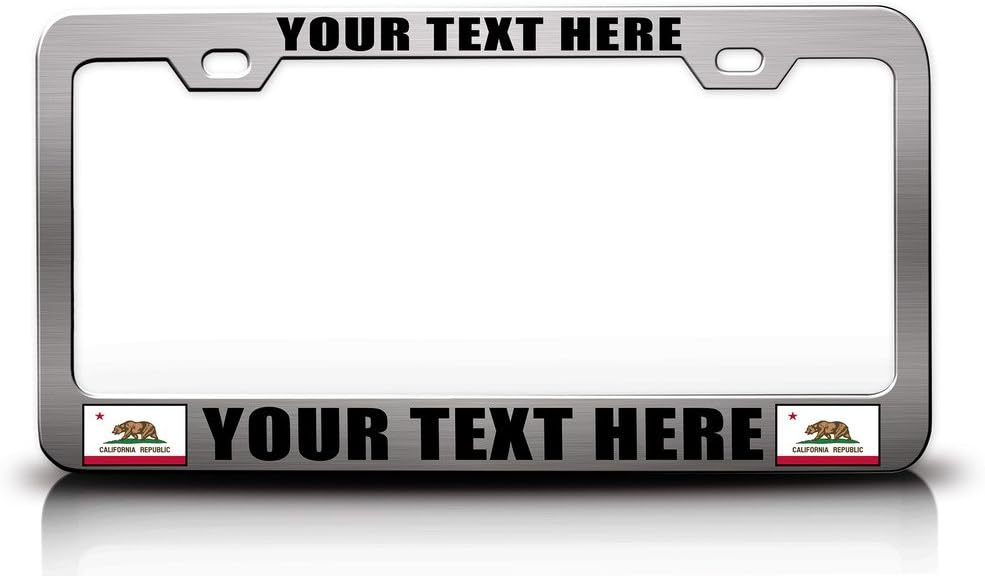 CALIFORNIA Personalized Customized License Plate Frame Ch