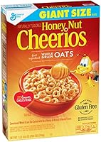 Honey Nut Cheerios Gluten Free Breakfast Cereal, 26.6 oz, Giant Size Cereal Box