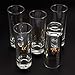 Party Favors Shot Glasses - Bachelorette Shot Glasses with Bride to Be and Team Bride Prints- Set of 5, 2 oz Each