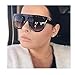 VIVIENFANG Women Classic Flat Top Aviator Polarized Sunglasses Designer Ombre Boyfriend Shades P1835A Black