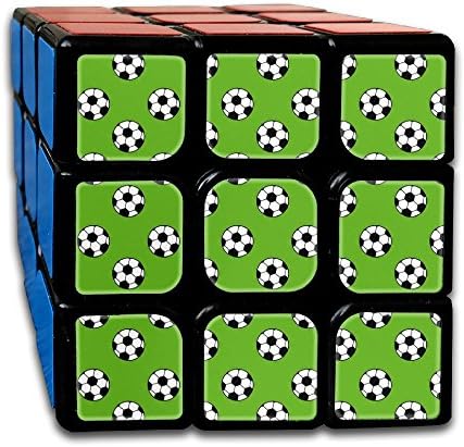LjcuB Green Soccer Ball 3x3x3 Speed Cube Toys Smooth Sticker Magic Cube Puzzles 55mm Anti-pop Best Brain Training Gift Idea For Kids Or Adults