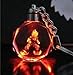 Dragon Ball Dragonball Z Son Super Saiyajin Goku Crystal Key Chain LED