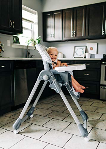 Safety 1st High Chairs for Babies and Toddlers, 3-In-1 Grow and Go with Tray and Adjustable Seat, Birchbark