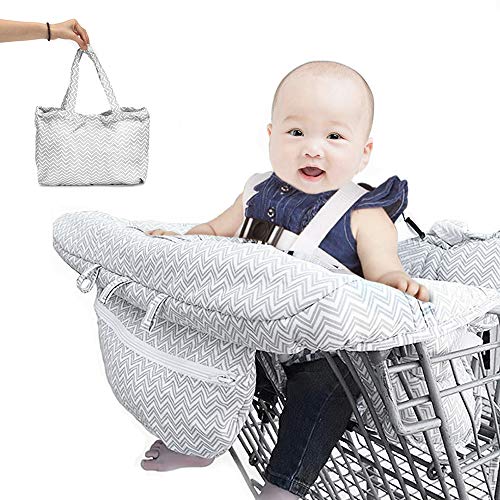 Hothuimin 2-in-1 Shopping Cart Cover and High Chair Cover