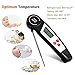 Kacebela Instant Read Thermometer, Auto-Off Digital Meat Food BBQ Thermometer with Collapsible Internal Probe, Best for Barbecue, Grilling, Oven, Cooking, Candy, Steak, Milk, Bathing Water