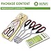 HINMAY Stainless Steel Scissor Tongs with Plastic Silicone Handle for Kitchen Food Cooking Baking Barbecue BBQ Grilling 9-1/2 Inch (2 Pieces)