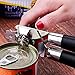 Dimoxii Manual Can Opener Smooth Edge, Handheld Bottle Tin Opener, Food Grade Stainless Steel Heavy Duty with Anti-slip Hand Grip (Model A)