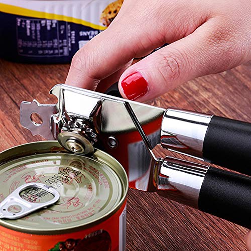 image for Dimoxii Manual Can Opener Smooth Edge, Handheld Bottle Tin Opener, Foo