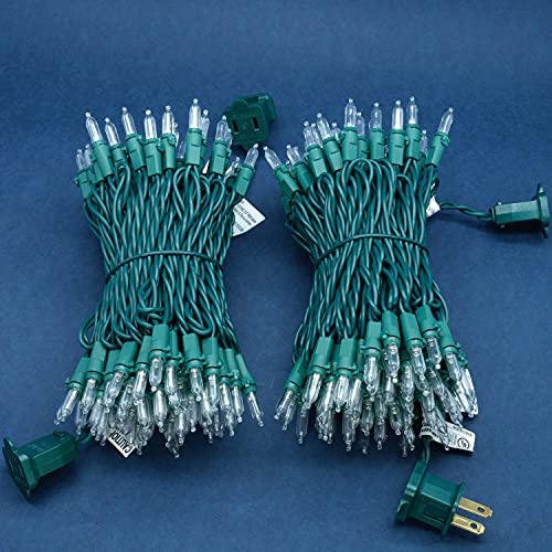 SWEET SHINE Cool White LED Christmas Lights, Pack of 2 Sets 33 Ft 100