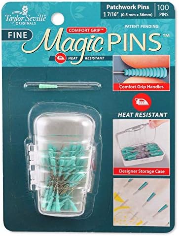 Taylor Seville Original 217238 Tailor Mate Magic Fine Patchwork 100pc Pins, None 2 Pack