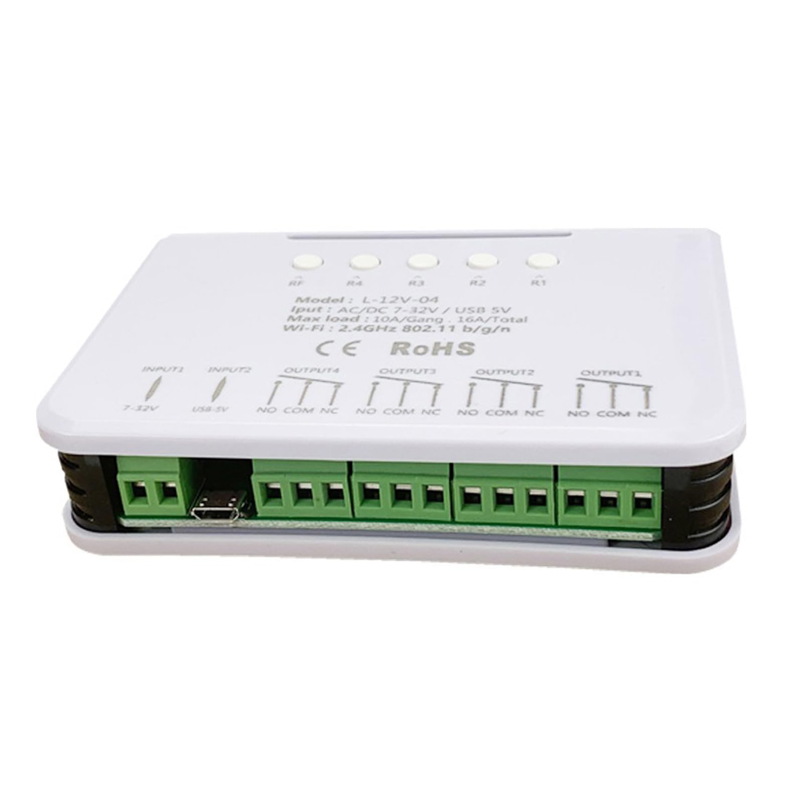 Ieron 4CH Smart WiFi Remote Switch Module With Timer - Self-Locking Compatible With Alexa Google Assistant eWeLink