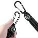 Techion Paracord Keychain with Carabiner, Quick Release Clip, and Key Ring, Compass, for Fishing/Hunting & Outdoor Survival