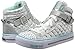 Skechers Kids Shuffles Light Up Sneaker (Toddler/Little Kid), Silver Quilt, 11.5 M US Little Kid