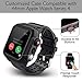 Waterproof Case Compatible with Apple Watch Series 4 44mm with Built-in Screen Protector and Silicone Watch Band Black