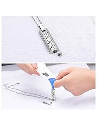 Hearbeingt - Collar para cenizas, colgante de recuerdo con diseño de huellas de mascotas, hecho de acero inoxidable 316L, medallón de recuerdo de cenizas de perro para hombres y mujeres