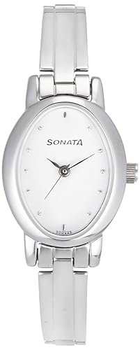Analog White Dial Women's Watch -8100SM01C